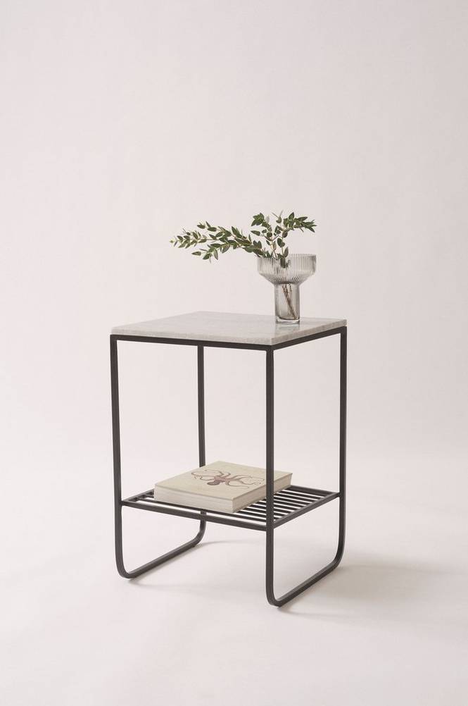 NORCO sidobord 35,5x36 cm Grå