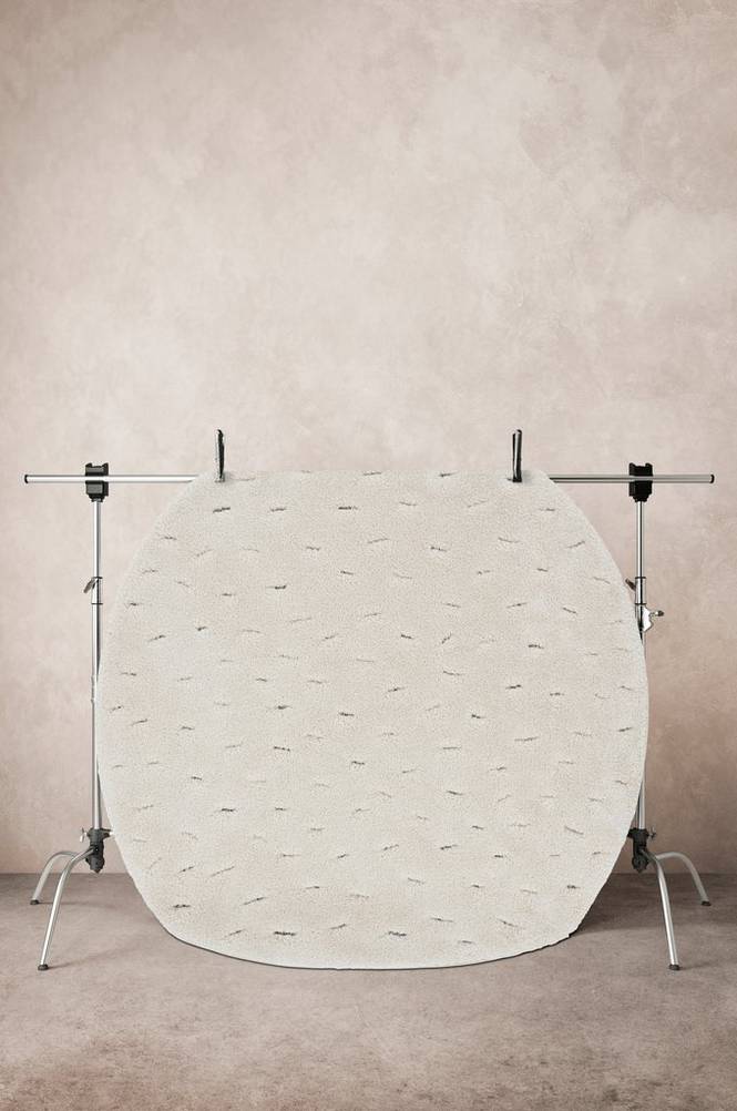 RINI luggmatta ø 160 cm Naturvit