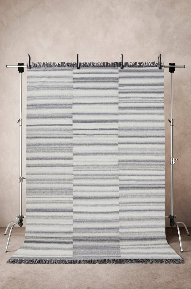 MELLA ullmatta 200x300 cm Silver