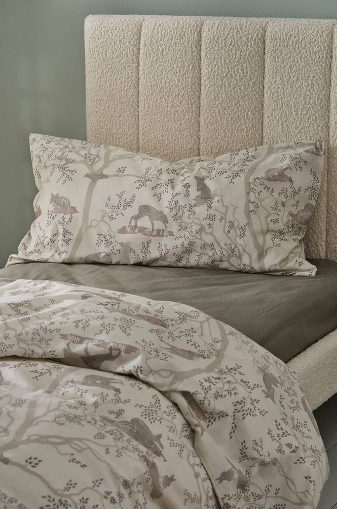 MALOU örngott 90x50 cm - ekologisk Beige