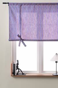 HANNA roll up-gardin Blå/rosa