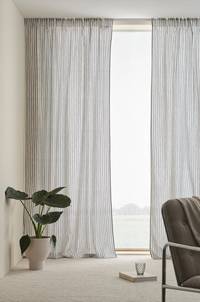 HANNA multifunktionsgardin 2-pack Blå/vit