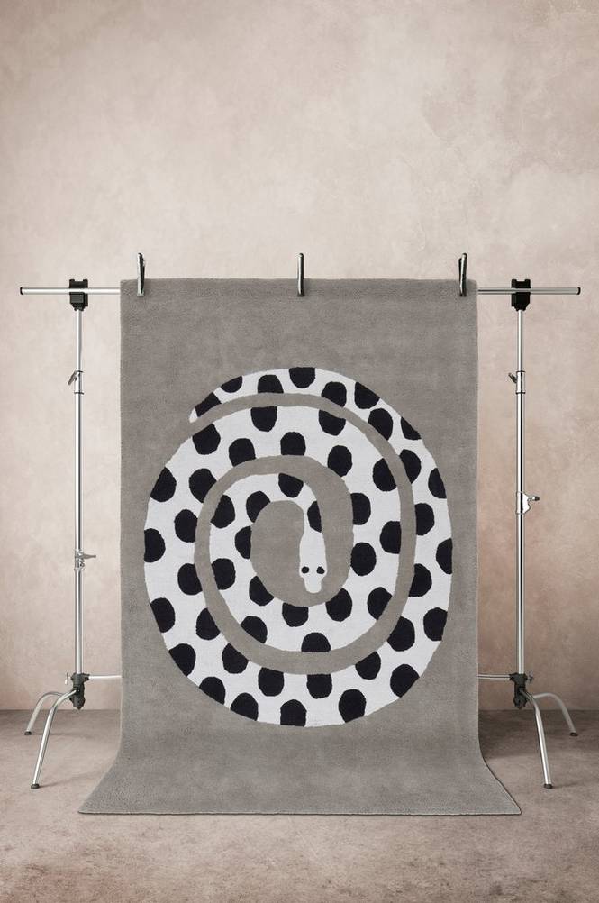 DOTTY bomullsmatta 130x190 cm - ekologisk Grå