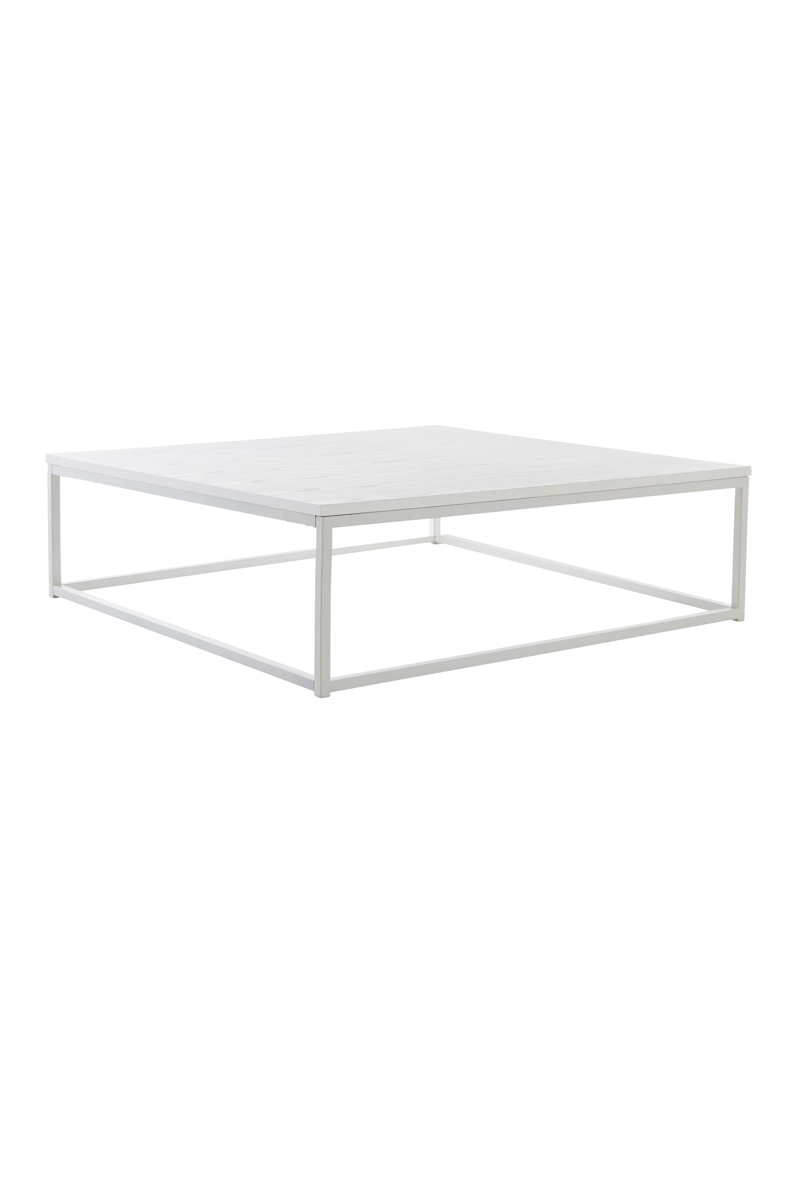 zitten Bekend Speels LYCKAN salontafel 100x100 cm, hoogte 30 cm - Wit - Meubels | Jotex