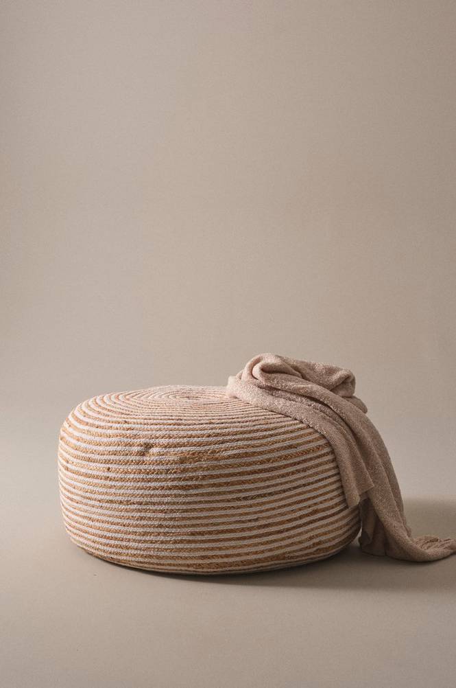 JAKARTA sittpuff ø 90 cm Natur/vit