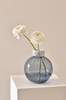 HILLEVI glassvase - høyde 19 cm Blågrå/marmor
