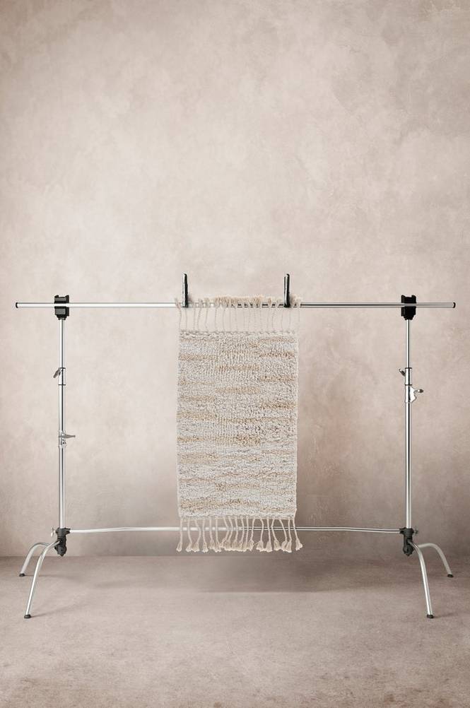 SENISE badrumsmatta 80x120 cm Vitbeige