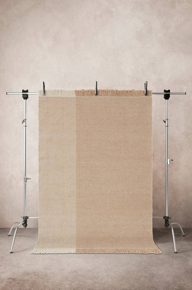 MONTUNA MIX slätvävd matta 160x230 cm Beige/naturvit