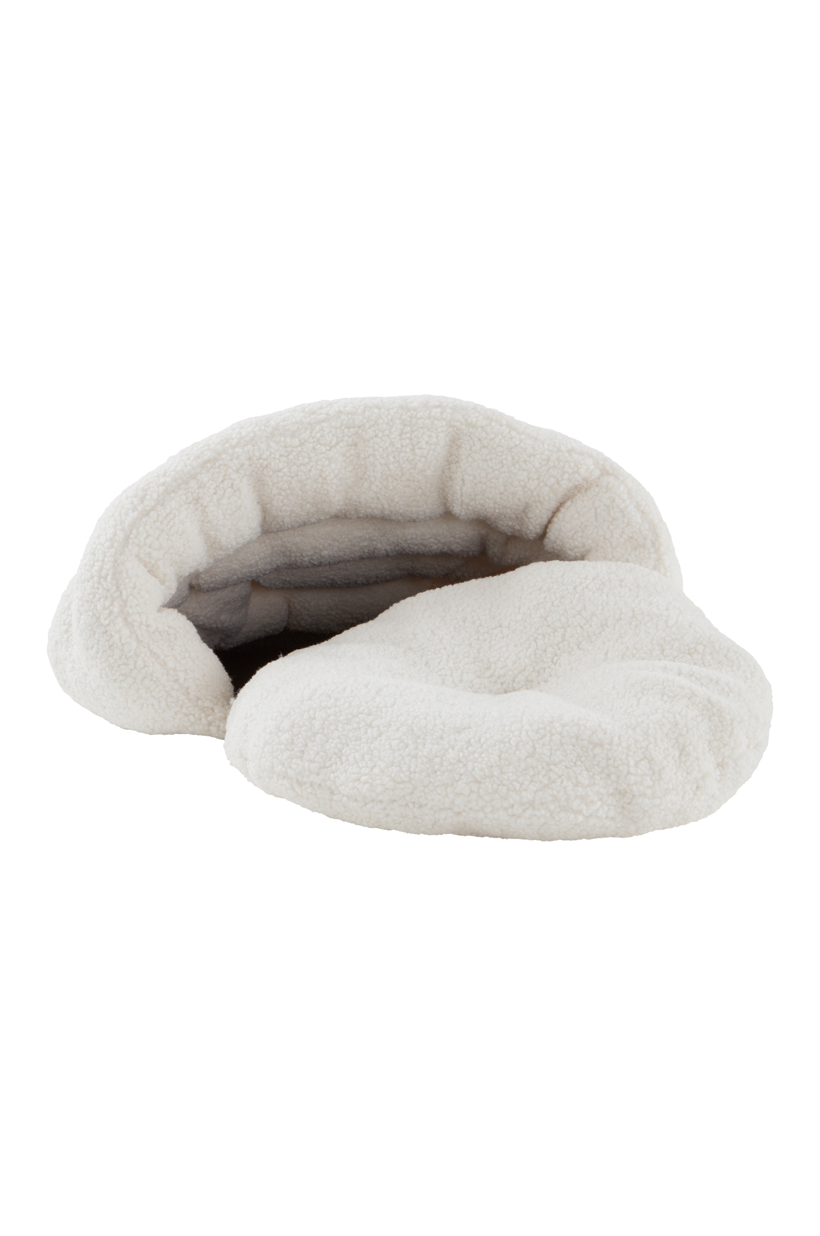 Jiupety Donut Katzen- & Hundebett Mit Teddy – Flauschig, Waschbar & Rutschfest, 50,8 Cm Rund, Bis 5,4 Kg, Grau