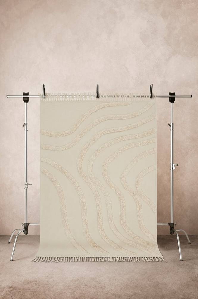 WAWE bomullsmatta Beige