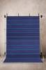 LORI STRIPE 01 villamatto 200x300 cm Tummansininen/sininen