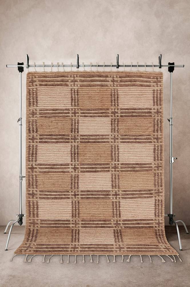 TAGRA ullmatta 200x300 cm Brun/beige