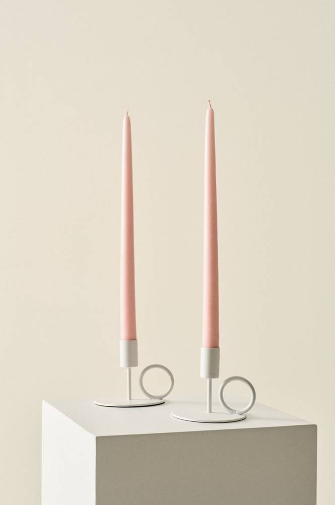 VICKAN MATT antikljus 2-pack - höjd 35 cm
