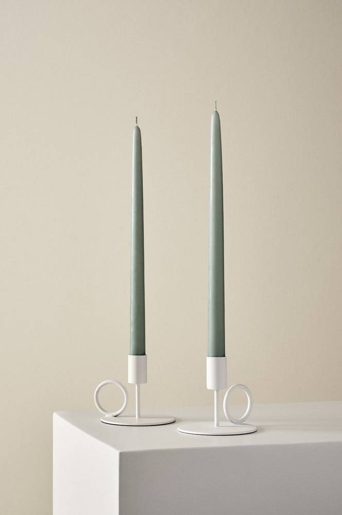 VICKAN MATT antikljus 2-pack - höjd 35 cm