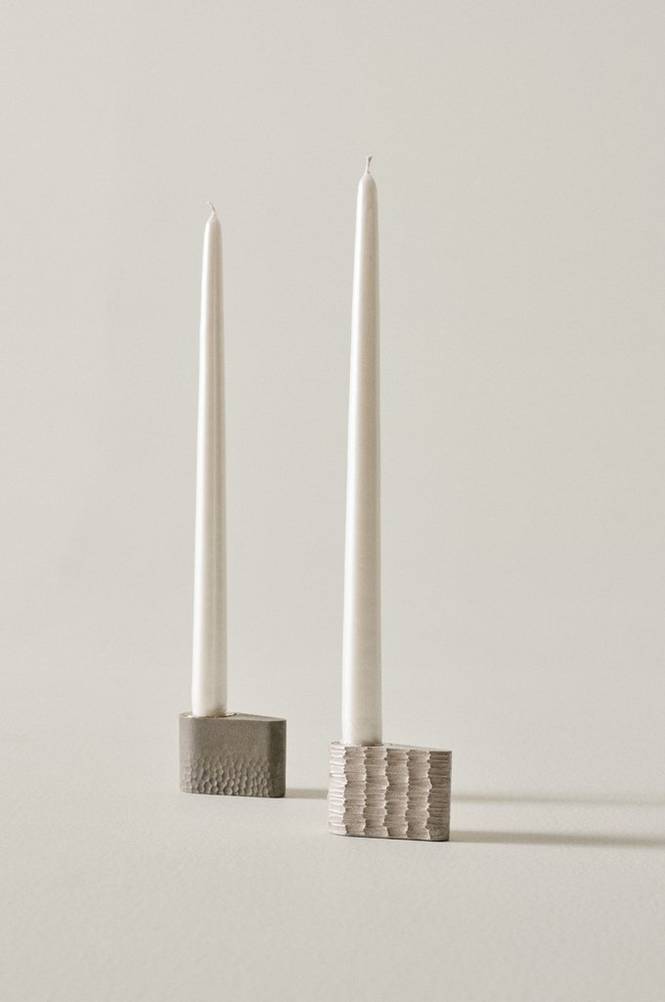 VICKAN PEARL antikljus 2-pack - höjd 35 cm Vit
