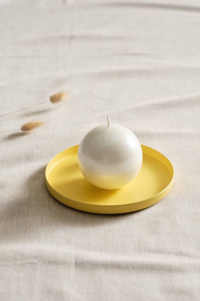 HILTON PEARL kulljus ø 8 cm Vit