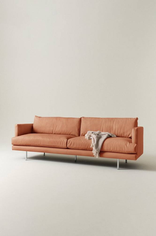 ANTWERPEN soffa 4-sits Cognac