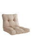BOLONIA pehmustesetti nojatuoliin Beige/savunvärinen