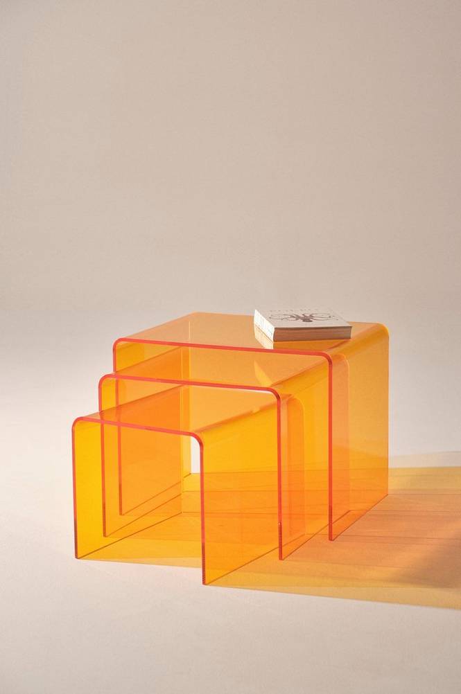 CATALINA sidobord 3-pack Orange