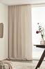 BUBBLY gardin med multifunksjonsbånd - 1 lengde Beige