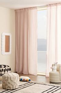 CIA multifunktionsgardin 2-pack Ljusrosa