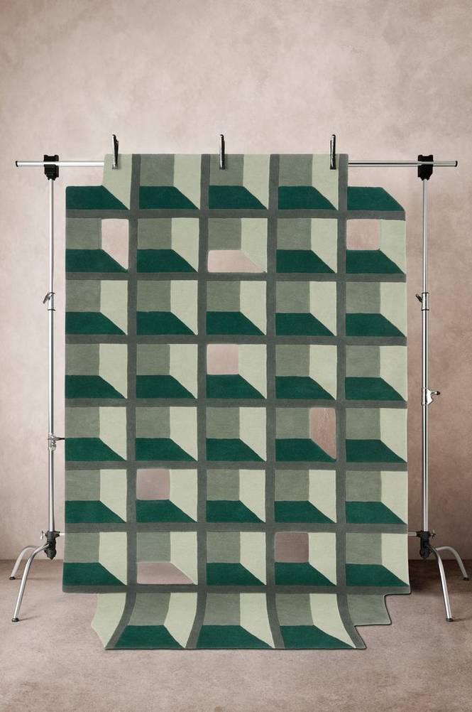 AGON ullmatta 200x300 cm Grön