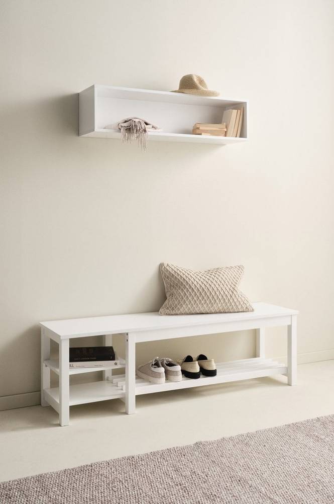 LUEVEN bänk/skohylla 150 cm
