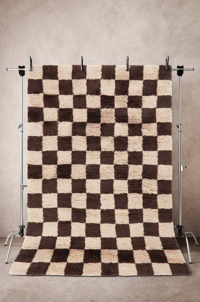 SID ullmatta 200x300 cm Brun/vit