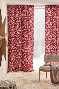 SERAFINA multifunktionsgardin 2-pack Röd