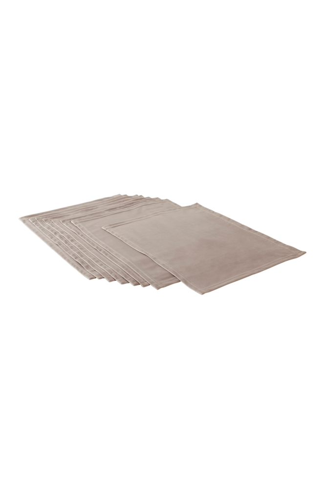 SAVANNAH bordstablett 8-pack Gråbrun