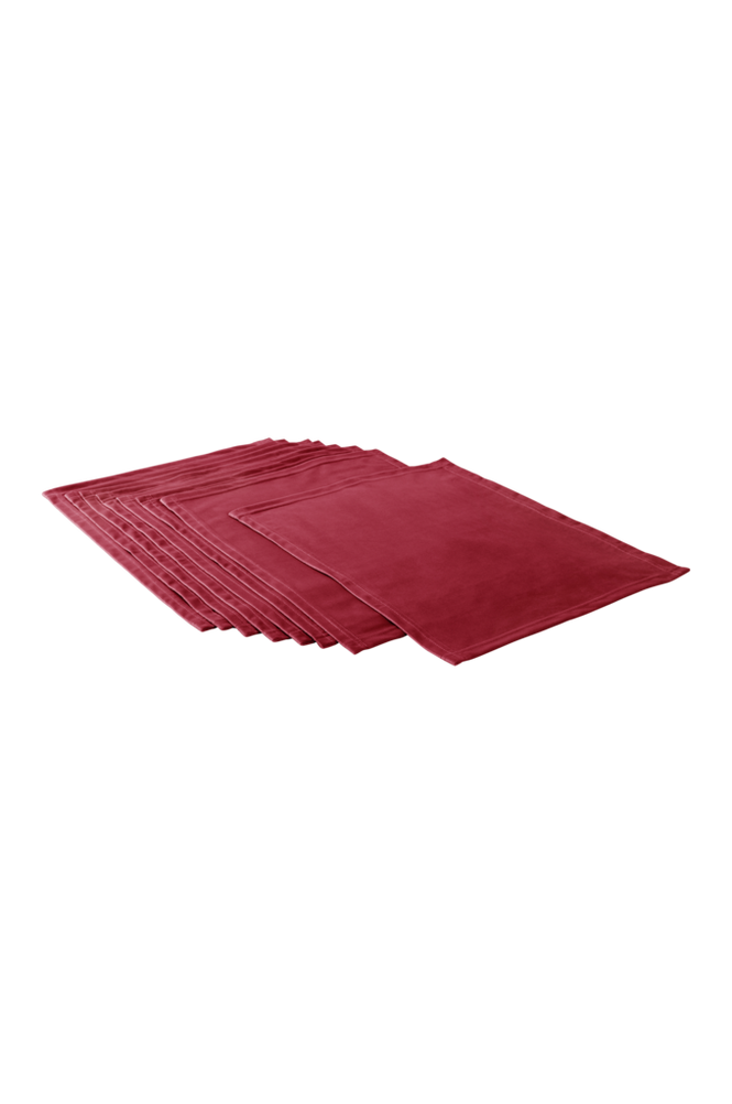 SAVANNAH bordstablett 8-pack Vinröd