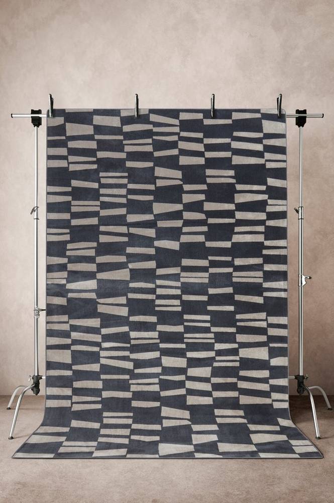 ELLERA viskosmatta 200x300 cm Mörkgrå