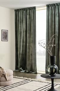 SIMONE multifunktionsgardin 2-pack Mörkgrön