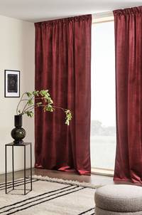 SIMONE multifunktionsgardin 2-pack Röd