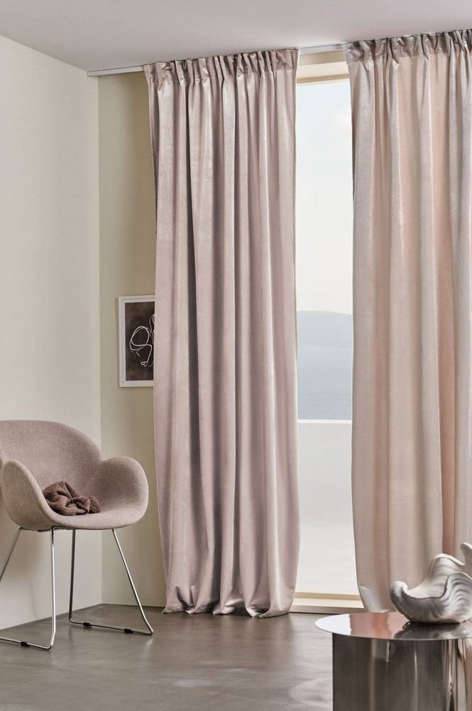 SIMONE multifunktionsgardin 2-pack Rosa nougat