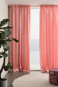 SIMONE multifunktionsgardin 2-pack Terracotta rosa