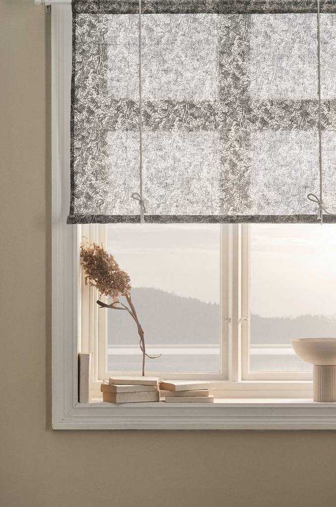 LUNDASKOG roll up-gardin Beige