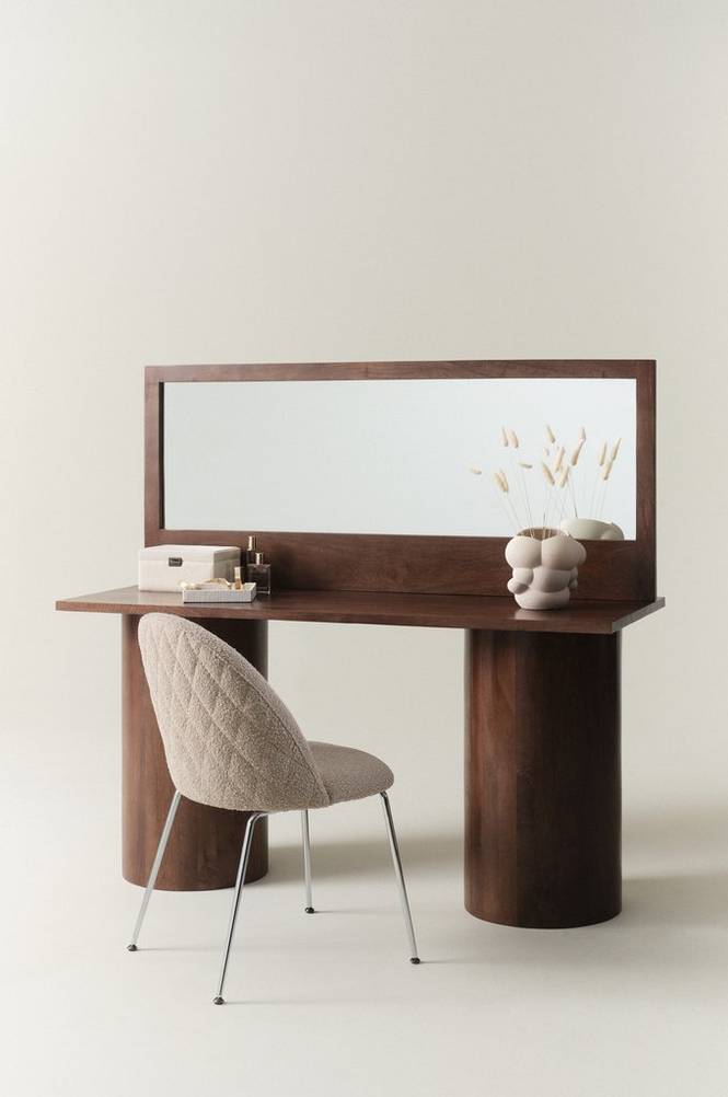 FUTO sminkbord 60x150 cm Mörkbrun bets