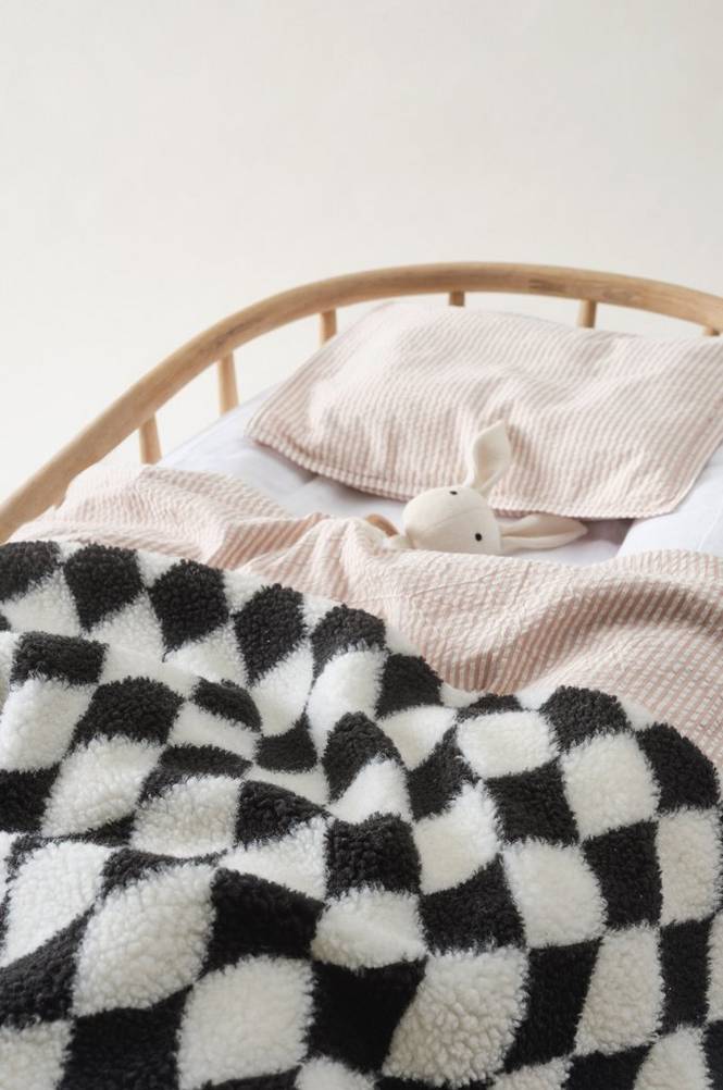 WATERLOO babyfilt 80x100 cm Svart