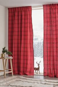 RUBI multifunktionsgardin 2-pack Röd