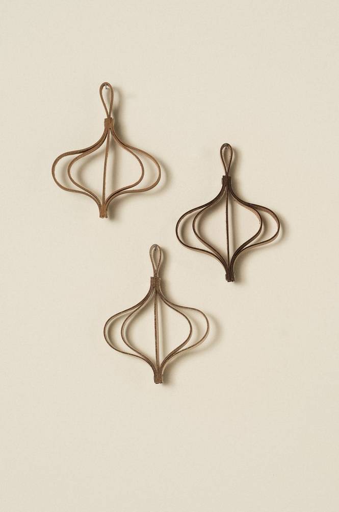 SOLVEIG julgransprydnad 3-pack Beige