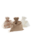 GIFTIE STRIPE SET gavepose 3-pak Offwhite