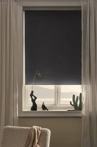 NOX mörkläggande rullgardin - höjd 210 cm Grå