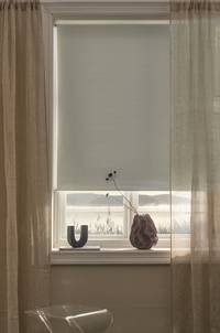 NOX mörkläggande rullgardin - höjd 165 cm Naturvit