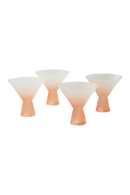 PEACH Cocktaillasit 4 pakk Roosa Keitti Kattaus Jotex
