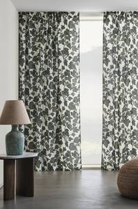 IVY multifunktionsgardin 2-pack Naturvit/grön