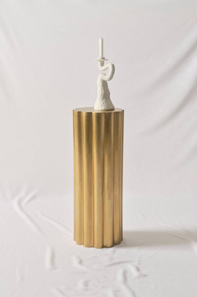 CHANTESSE sidobord ø 30 cm Guld