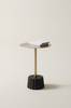 MINOVA sidebord, diameter 42 cm Svart/gull
