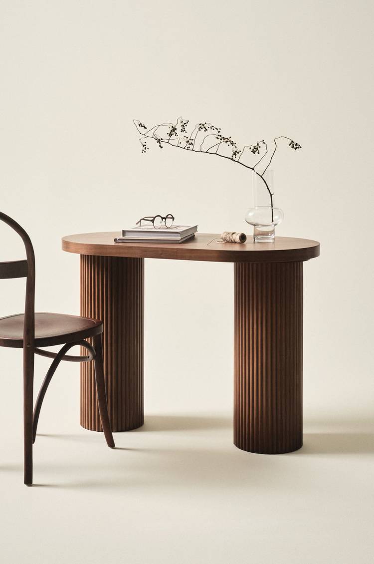 torello skrivebord 55x100 cm valnød