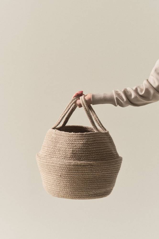 MILES förvaringskorg ø 26 cm Naturvit
